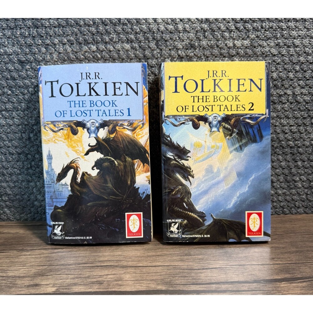 JRR Tolkien The Book of Lost Tales 1 and 2 Set June 1992 Paperback